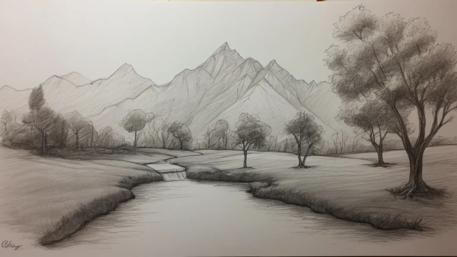 Creative Easy Landscape Ideas Easy Drawing For Beginners